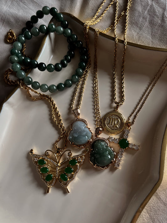 Jade Butterfly Necklace | Healing & Transformation